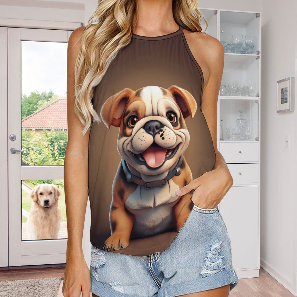 Crew Neck Vest Inkedjoy