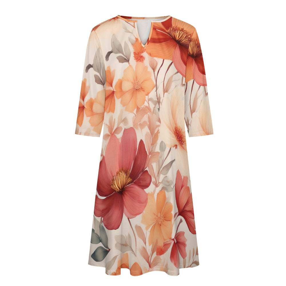 7-point sleeve dress