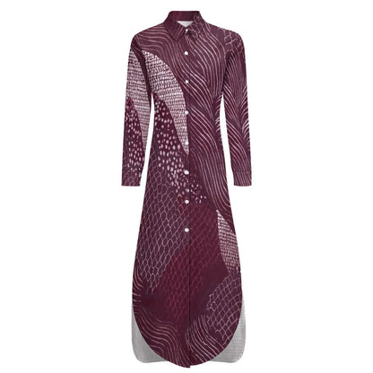 Long Sleeve Shirt Dress Inkedjoy
