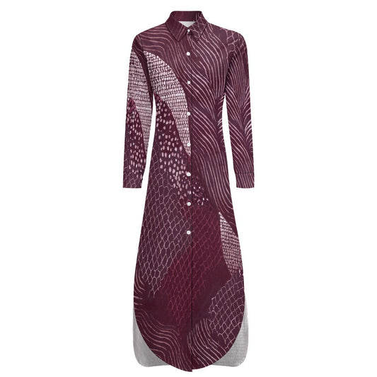 Long Sleeve Shirt Dress Inkedjoy