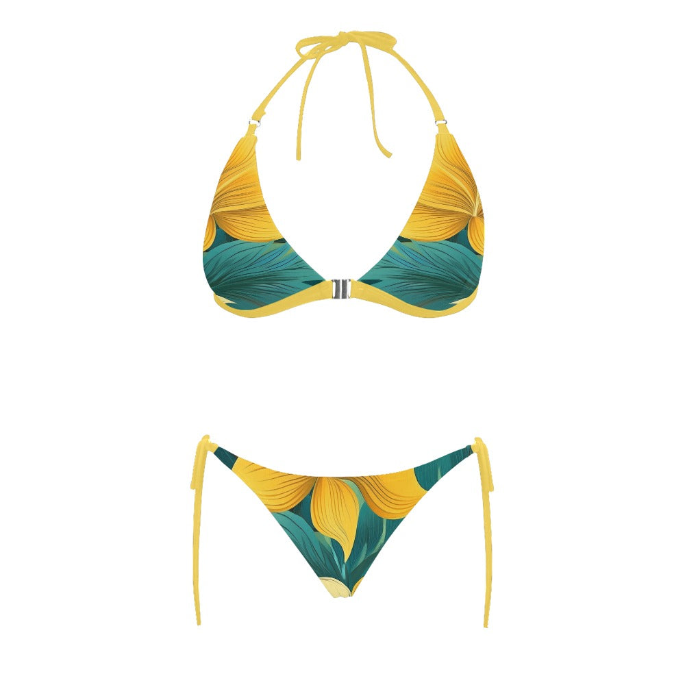Bikini Swimsuit Front Buckle Inkedjoy