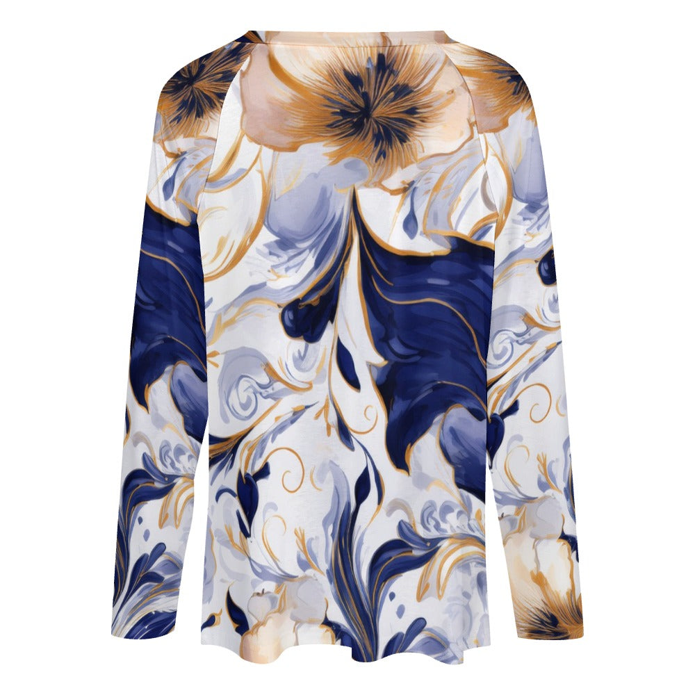 Long sleeve loose tee Inkedjoy