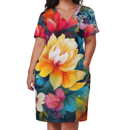 Loose Pocket Dress Inkedjoy