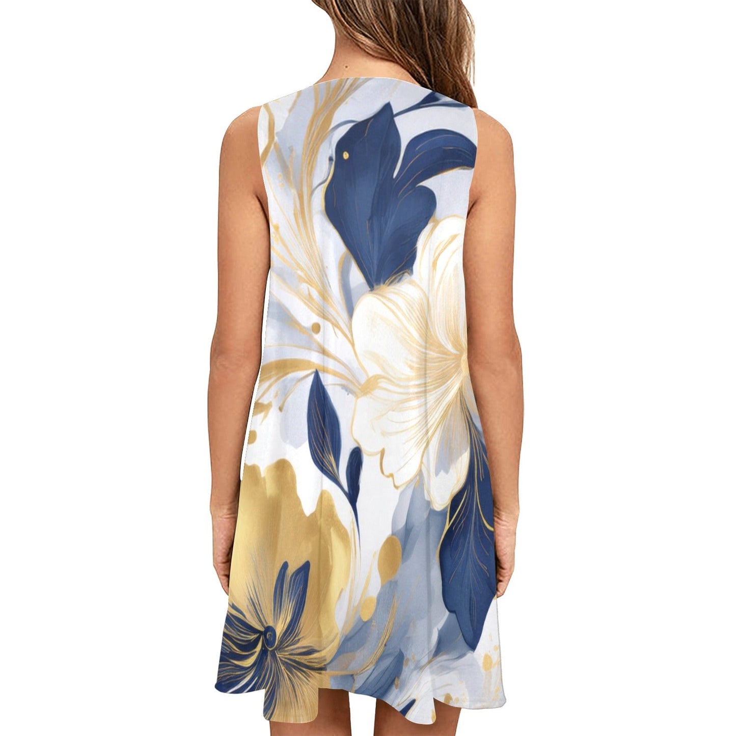 Sleeveless Pocket Dress Inkedjoy