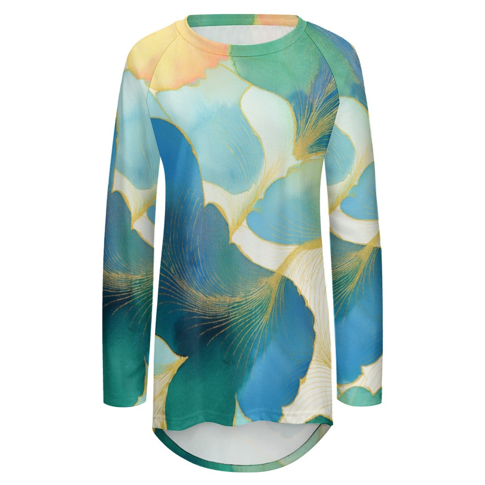 Crew Neck Long Sleeve T-Shirt Inkedjoy
