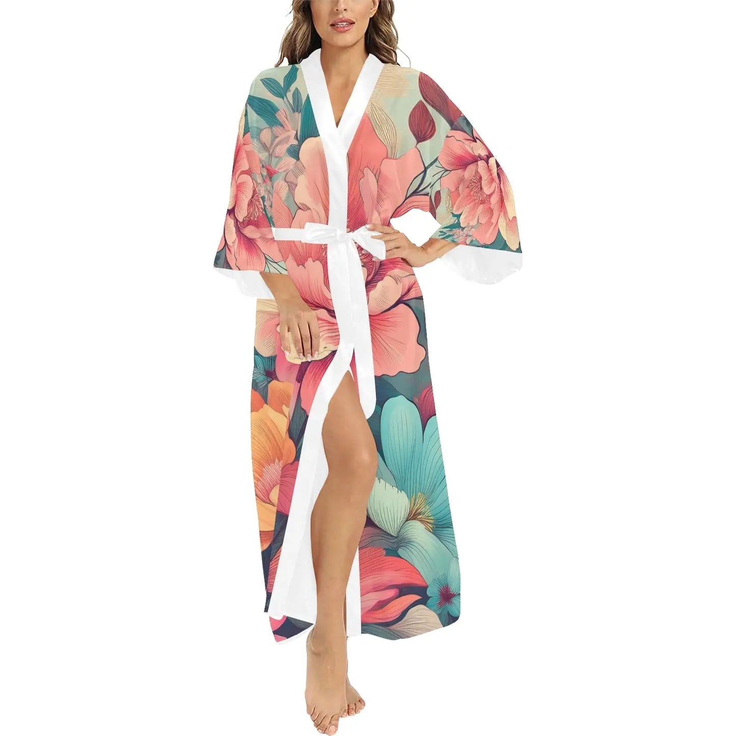 Long Kimono Robe Inkedjoy
