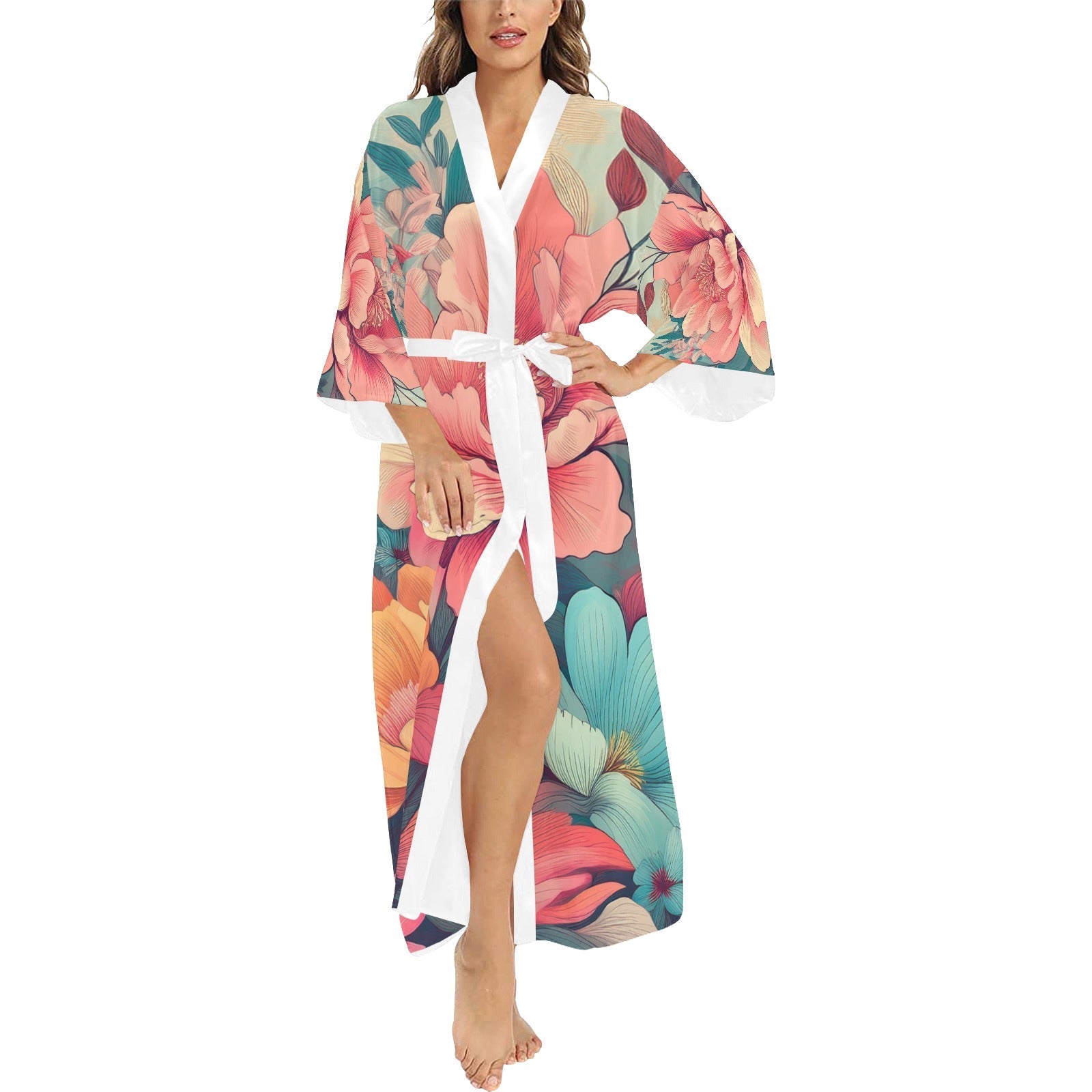 Long Kimono Robe Inkedjoy