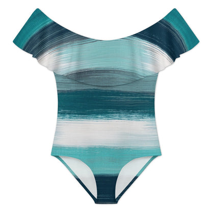 Off-Shoulder One-Piece Swimsuit