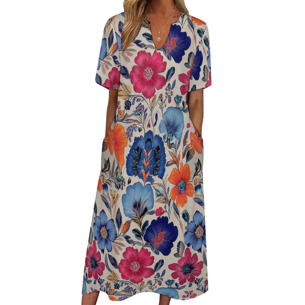 7-point sleeve dress Inkedjoy