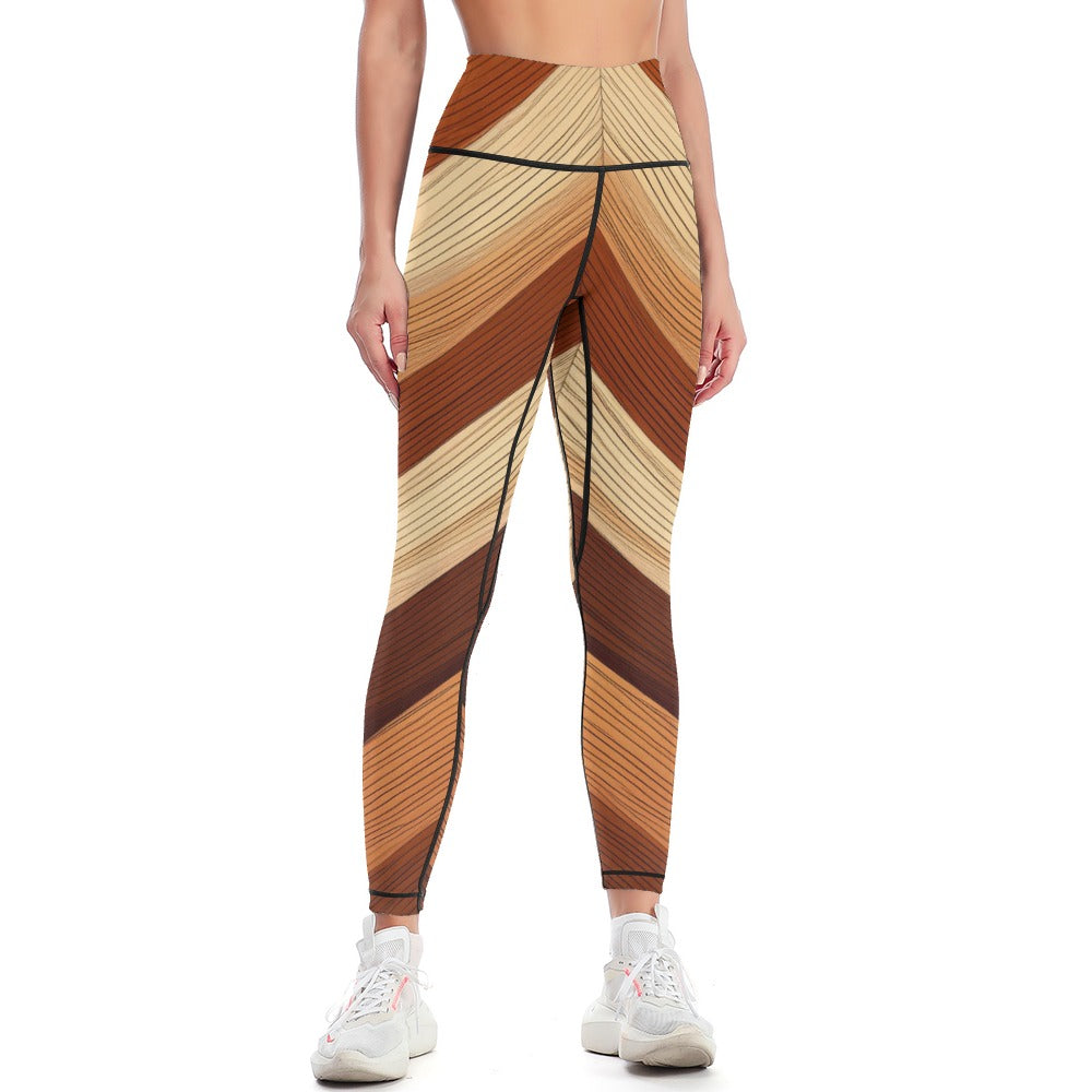 Beige Sports Leggings