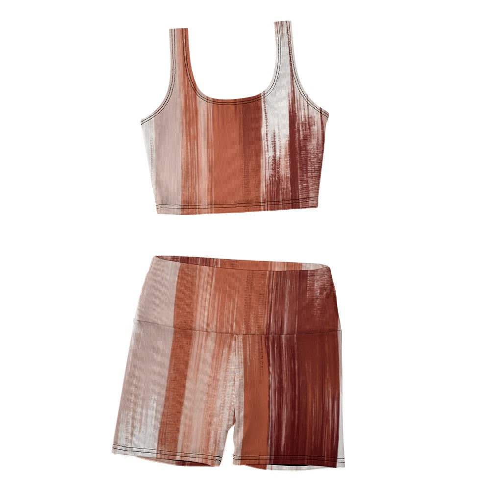 Thread Yoga Vest Set Brown