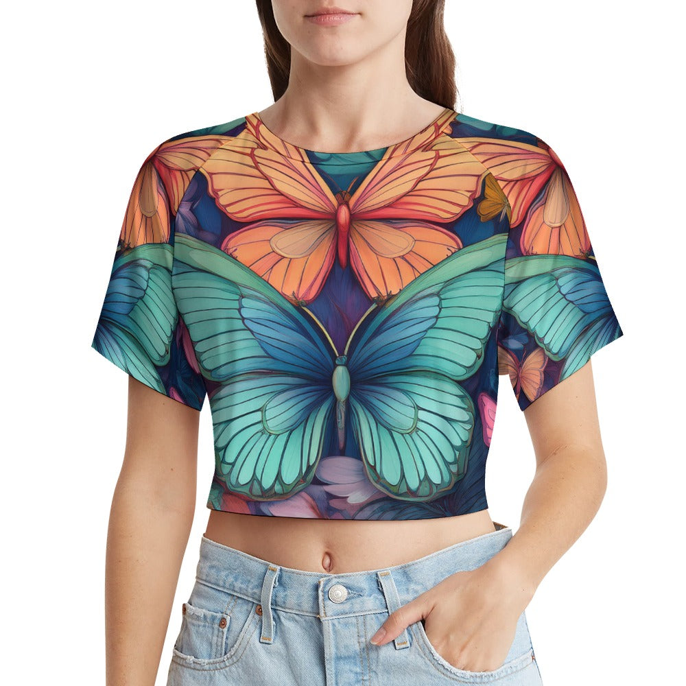 Short Sleeved Butterfly Top Inkedjoy