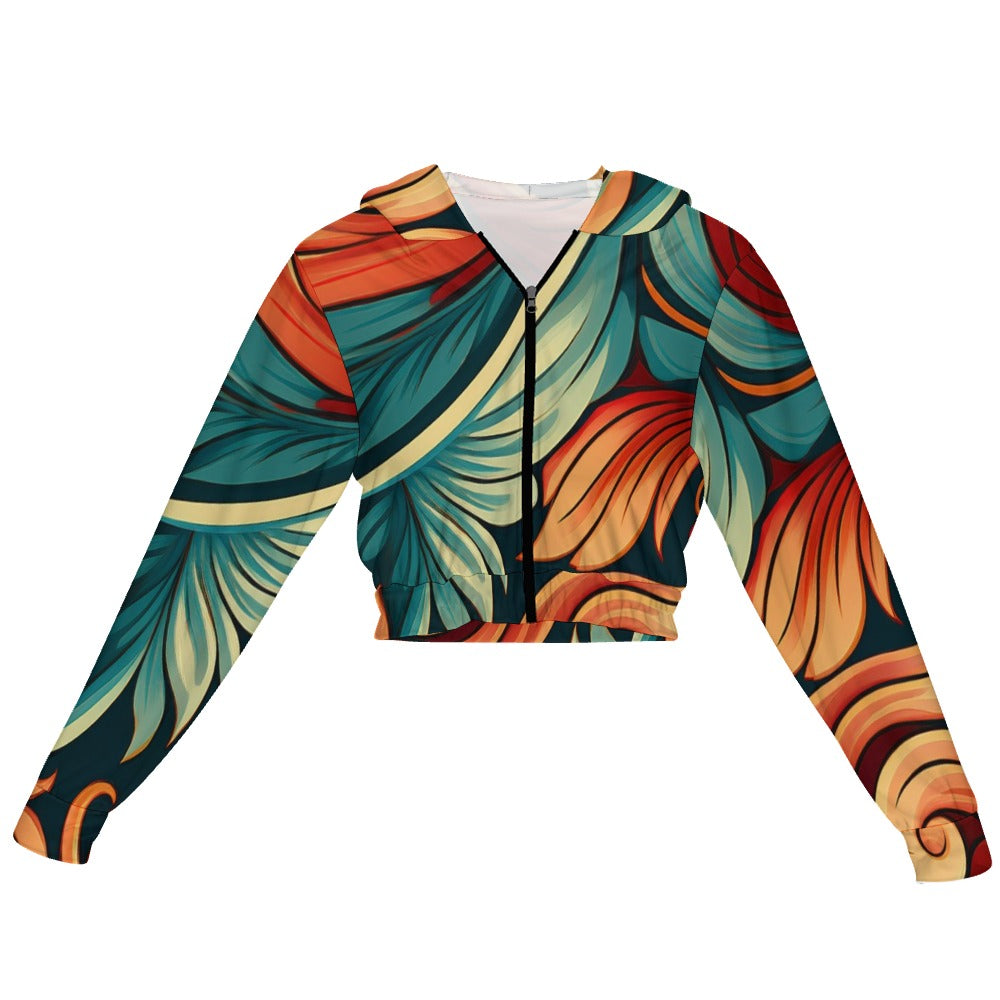 Chiffon Cropped Jacket Inkedjoy