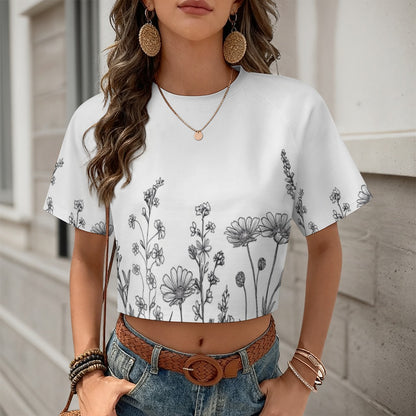 Crop Top Short-Sleeve T-Shirt