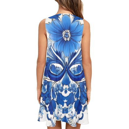 Sleeveless Pocket Dress Inkedjoy