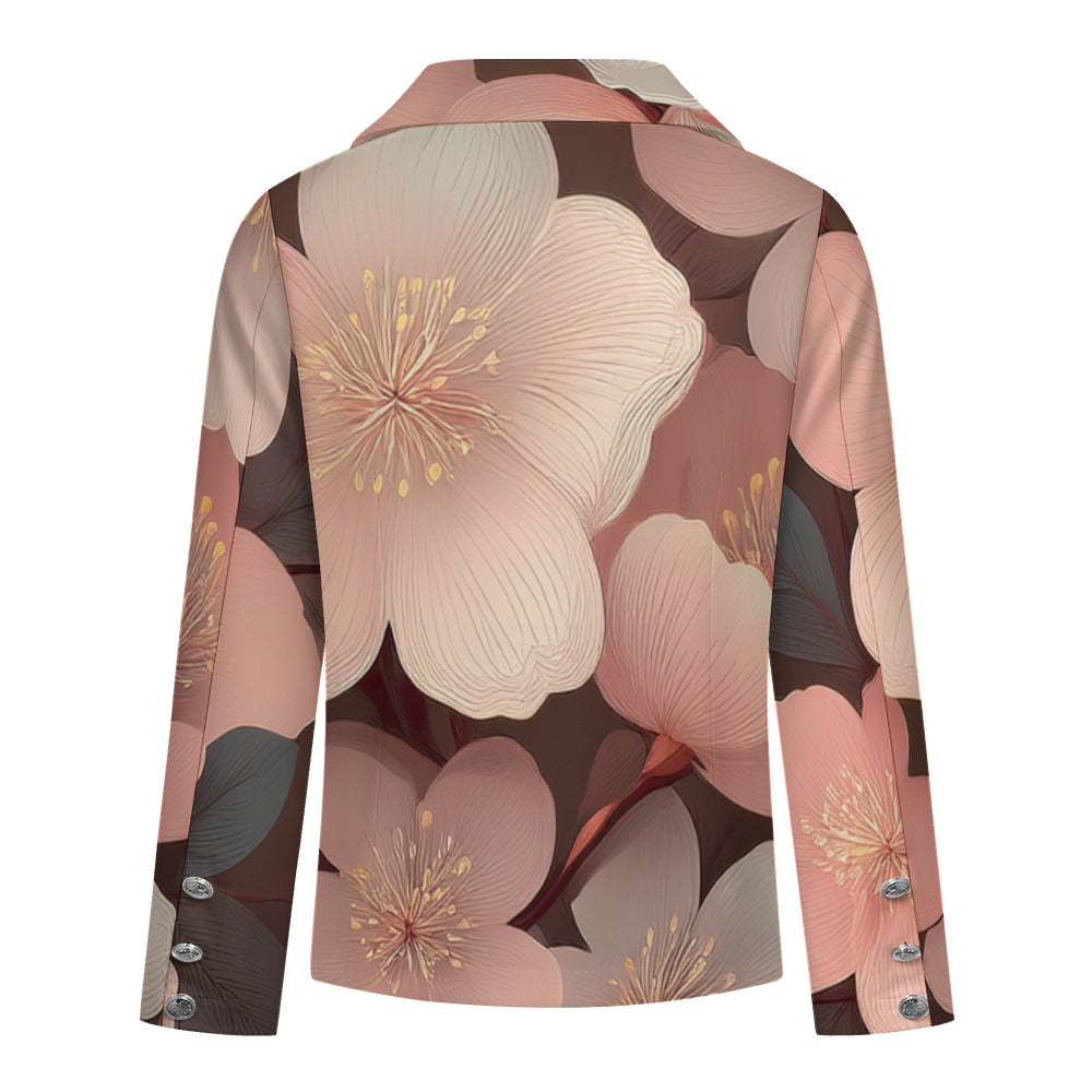 Casual Floral Blaser Inkedjoy