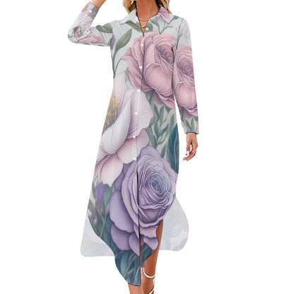 Long Sleeve Shirt Dress Inkedjoy