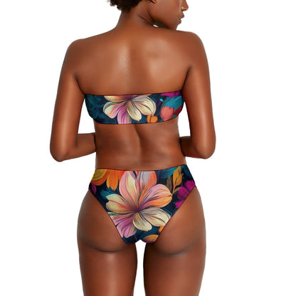 Ladies Two Piece Bikini Swimsuit Inkedjoy
