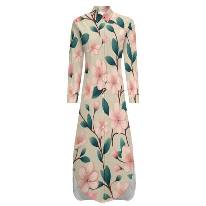 Long Sleeve Shirt Dress Inkedjoy