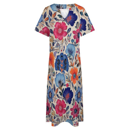 7-point sleeve dress Inkedjoy