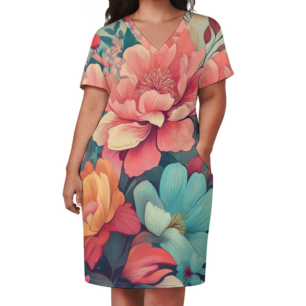 Loose pocket dress Inkedjoy