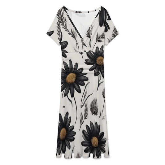 Short sleeved dress Inkedjoy