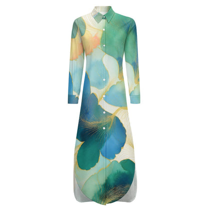 Long Sleeve Shirt Dress Inkedjoy