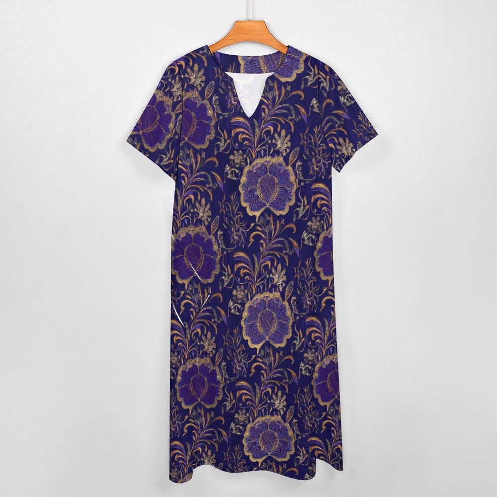 7-point sleeve dress Inkedjoy