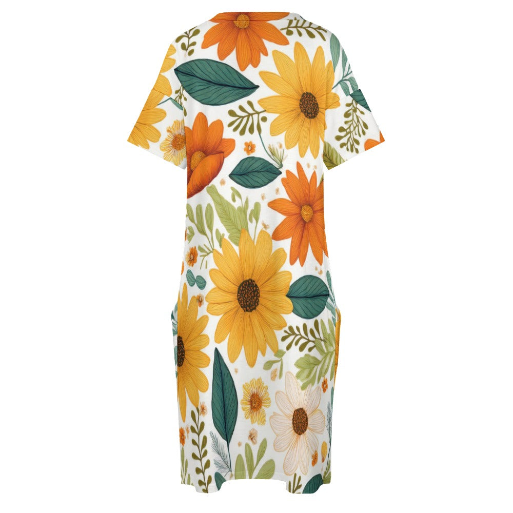 Loose pocket dress Inkedjoy