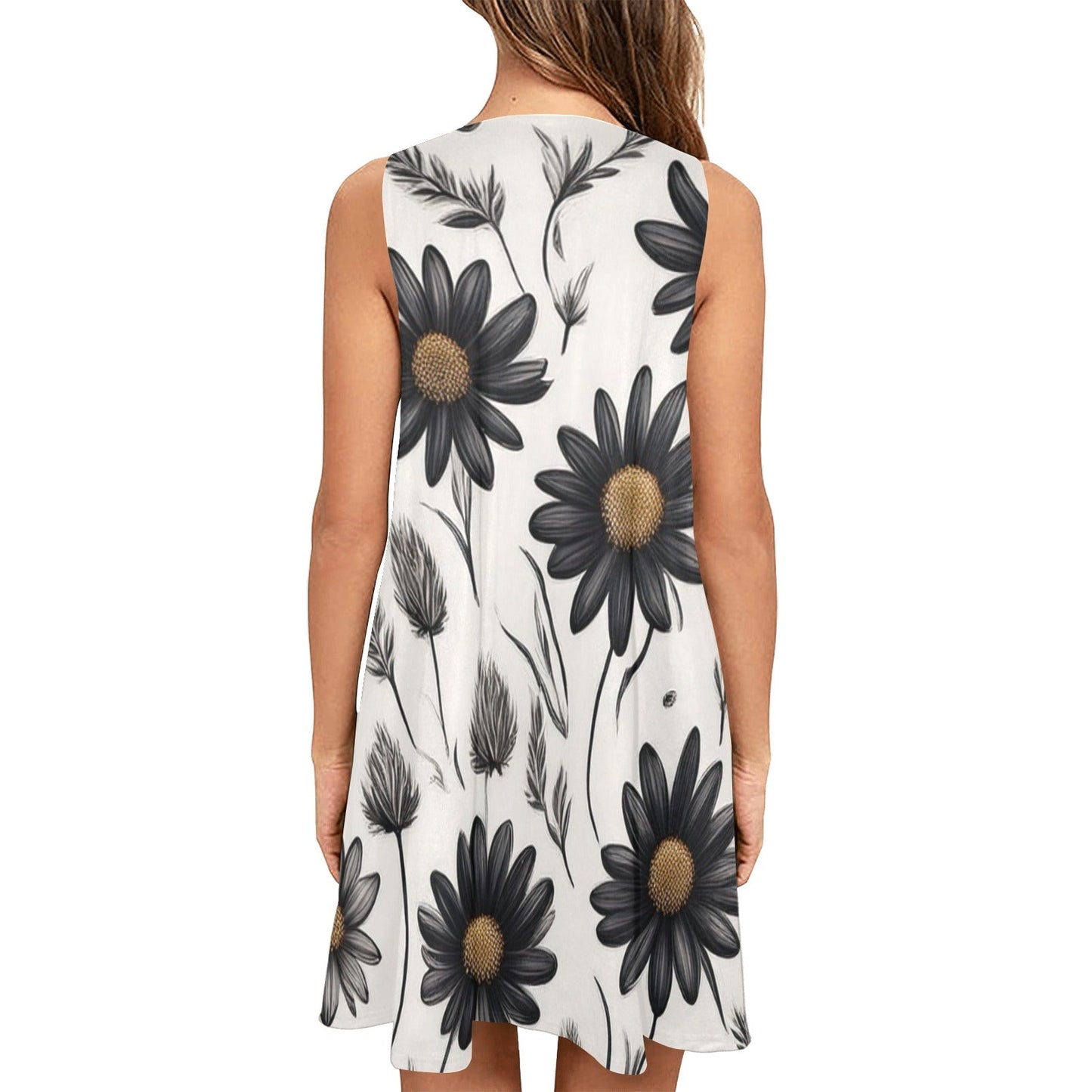 Sleeveless Pocket Dress Inkedjoy