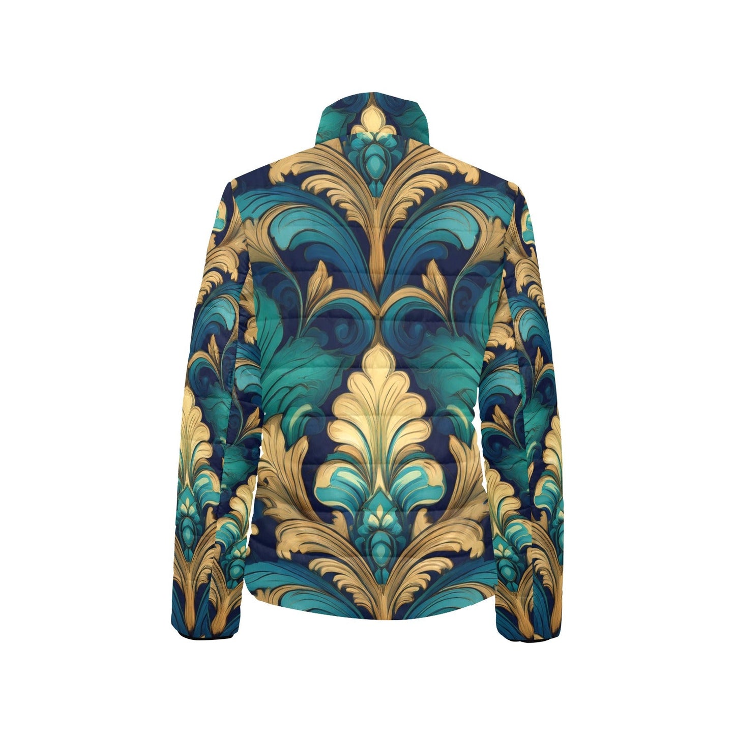 Stand collar padded jacket Inkedjoy