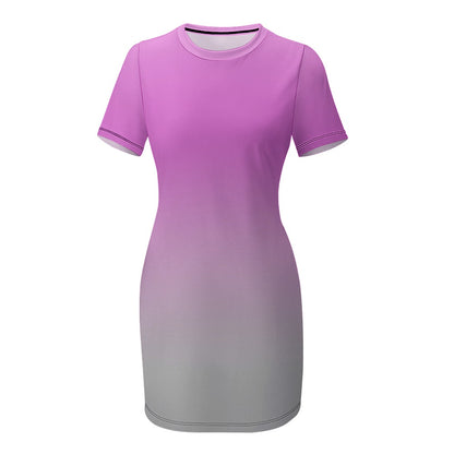 Round Neck Short Sleeve Dress