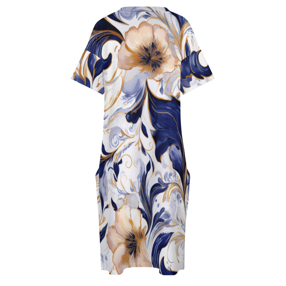 Loose pocket dress Inkedjoy