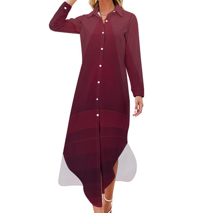 Long Sleeve Shirt Dress Inkedjoy