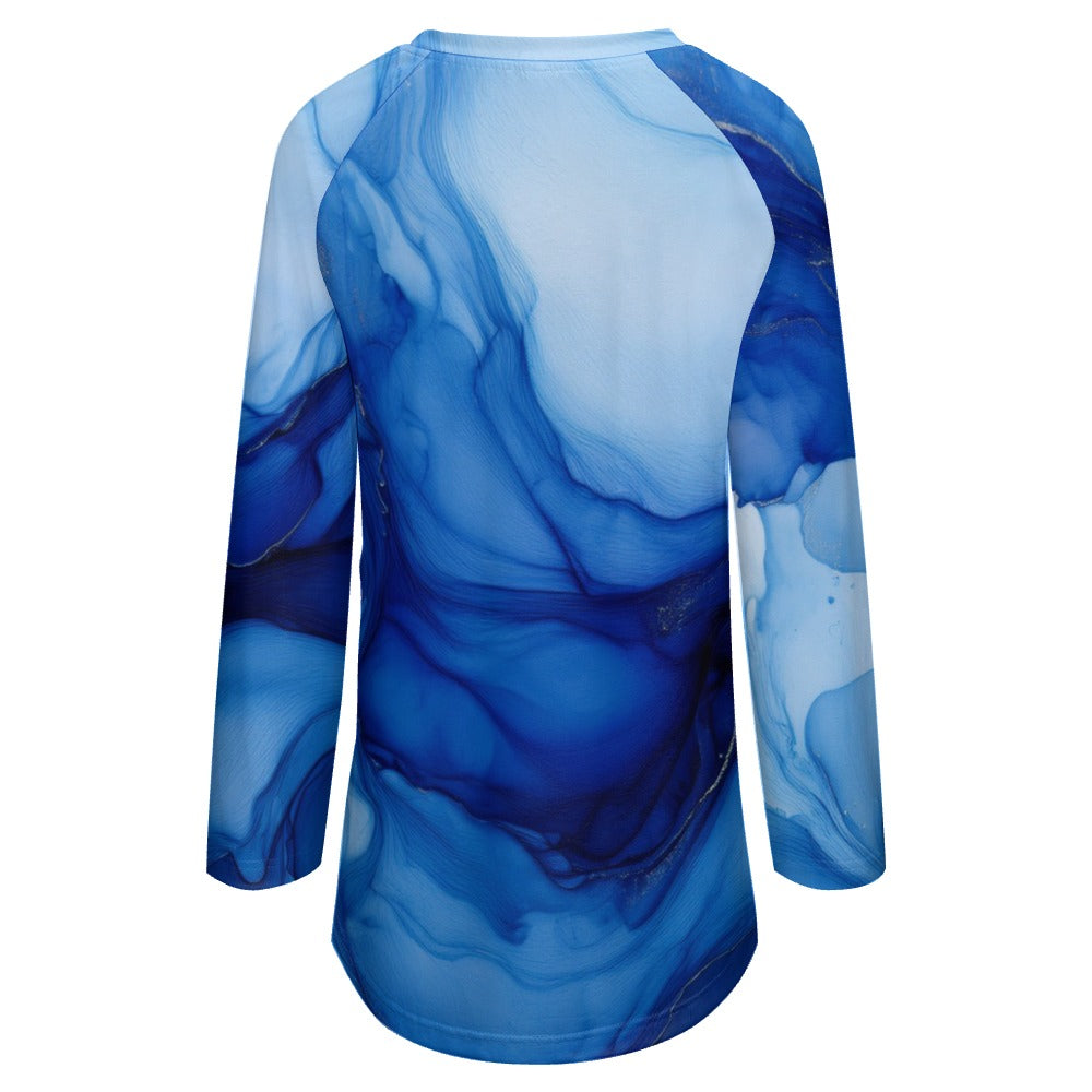 Crew Neck Long Sleeve T-Shirt Inkedjoy
