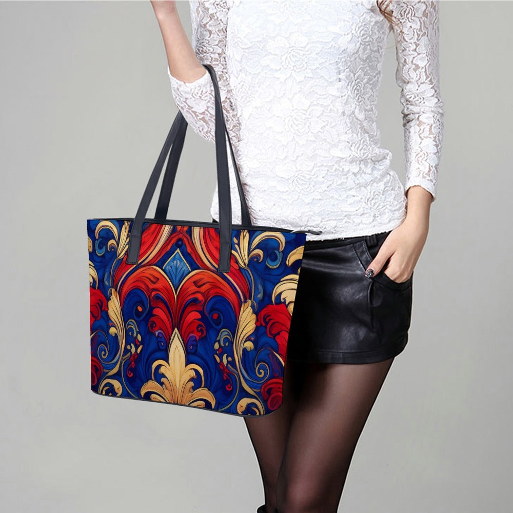 Leather handbag Inkedjoy