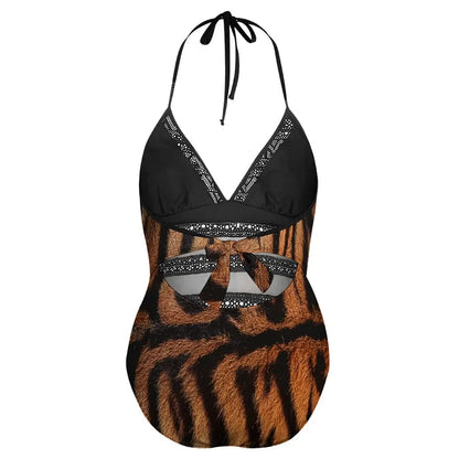 Plus Size Onepiece Swimsuit Inkedjoy