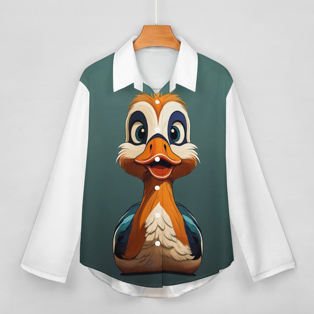 Cropped hem shirt Inkedjoy