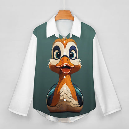 Cropped hem shirt Inkedjoy