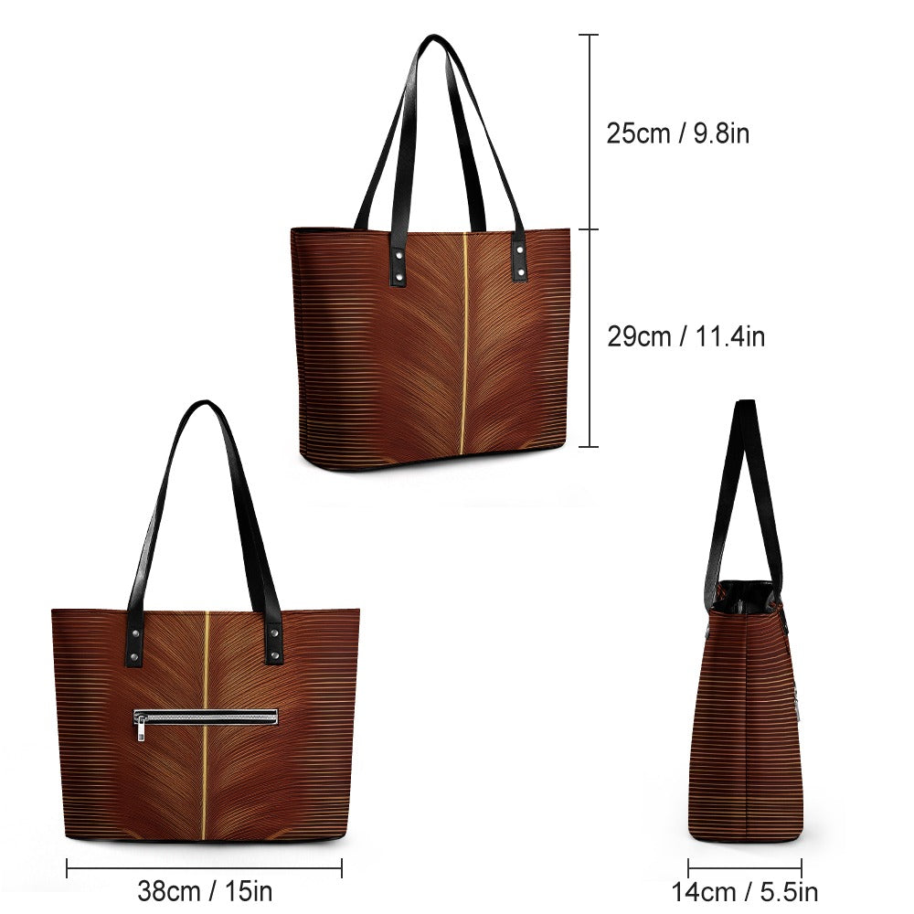 Leather handbag Inkedjoy