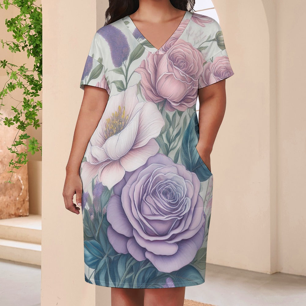 Loose pocket dress Inkedjoy