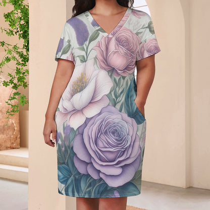 Loose pocket dress Inkedjoy