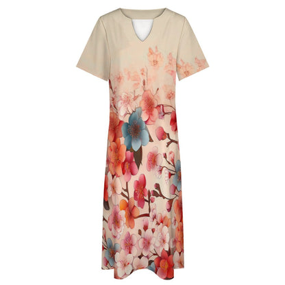 7-point sleeve dress Inkedjoy