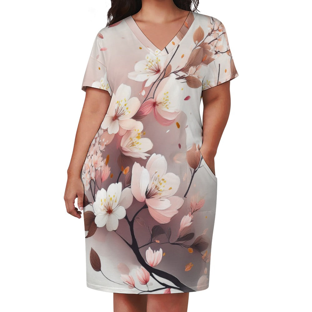 Loose pocket dress Inkedjoy