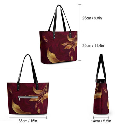 Leather handbag Inkedjoy