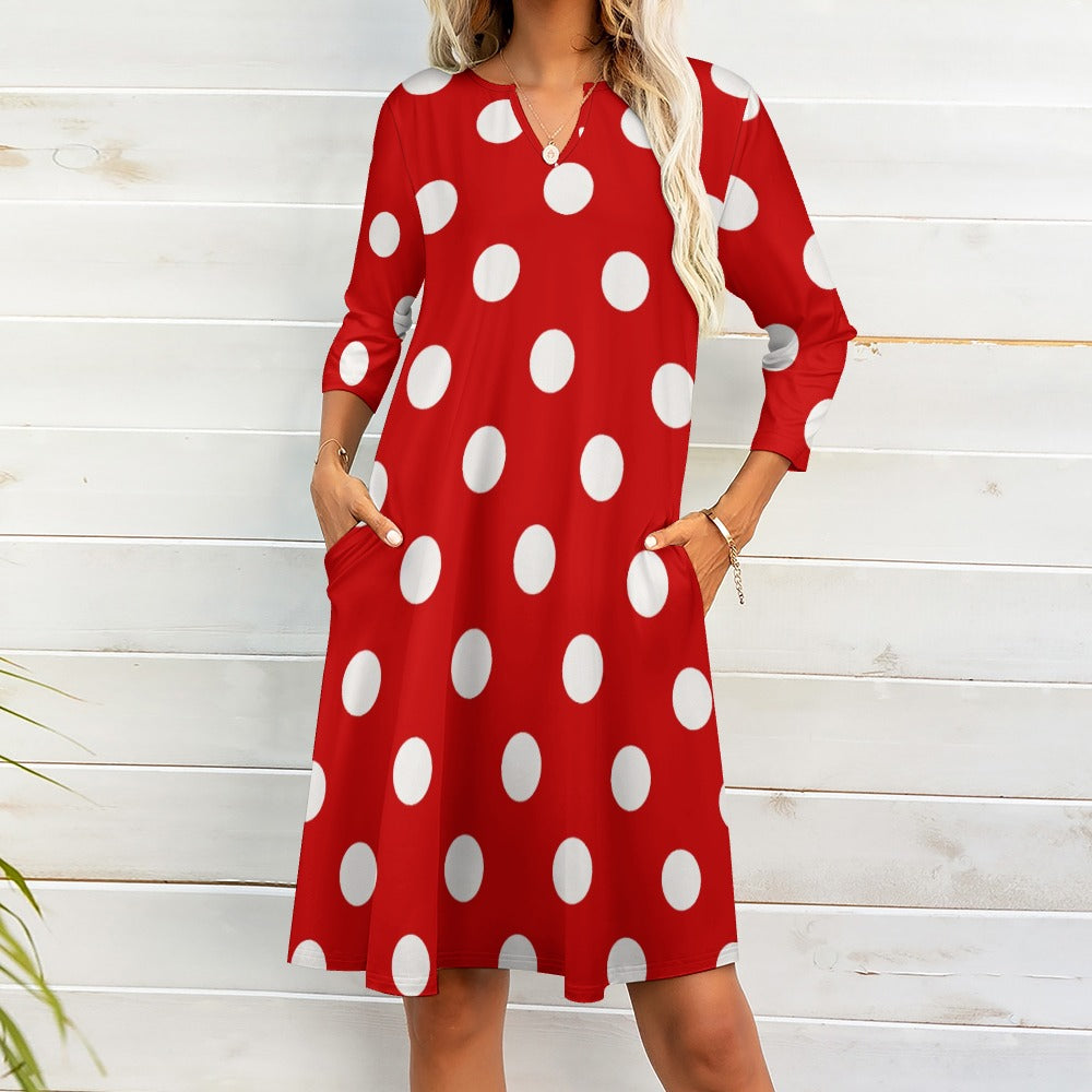 7-point sleeve dress