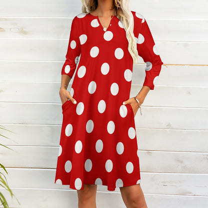 7-point sleeve dress