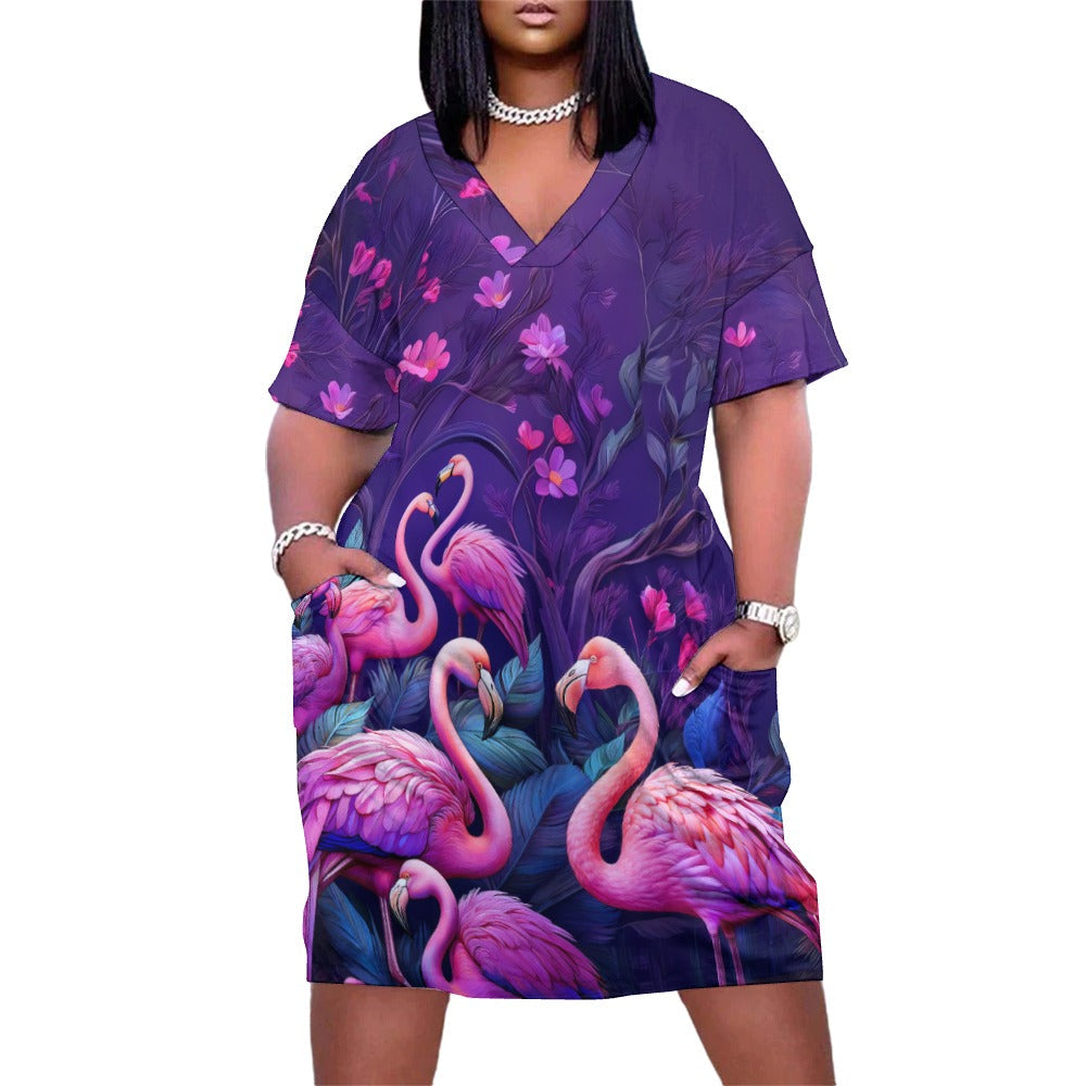 Loose pocket dress Inkedjoy