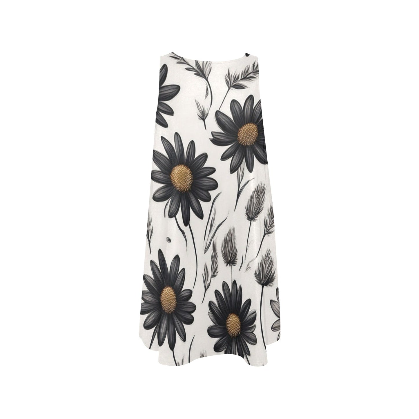 Sleeveless Pocket Dress Inkedjoy