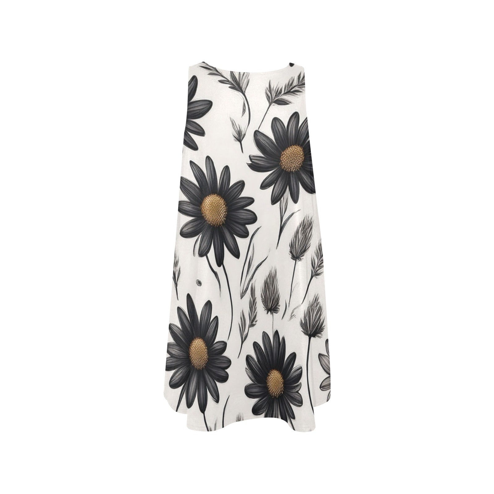 Sleeveless Pocket Dress Inkedjoy